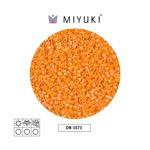 [01988] Miyuki delica 11/0 DB1573 opaco mandarin AB x 50g