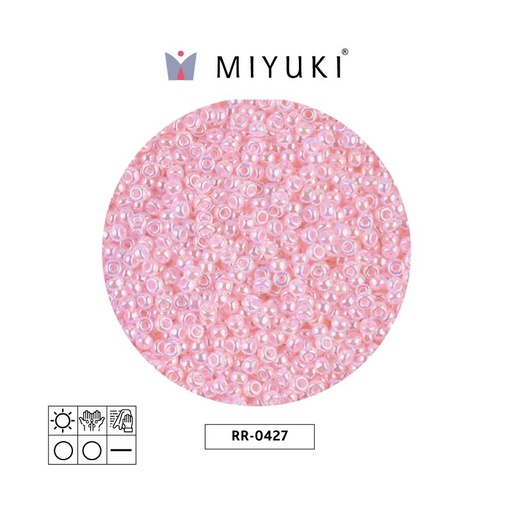 [05234] Mostacilla Miyuki rocalla 11/0 RR0427 opaco bebé rosado brillo x 250g