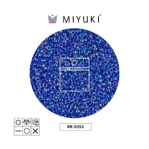 [01151] Mostacilla Miyuki rocalla 11/0 RR0353 azul forrado azul AB x 25g