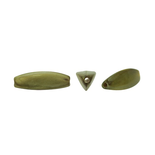 [09458] Cuenta plastica triangular 8x28mm verde x lb
