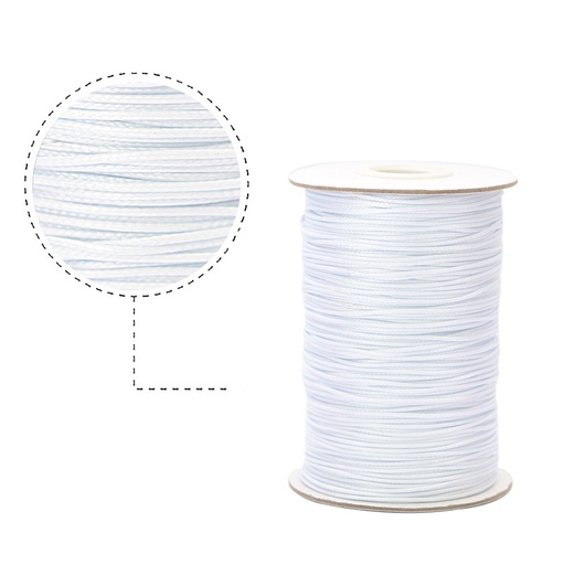 [02050] Cordon vibora 1mm 143 blanco x rollo 160m