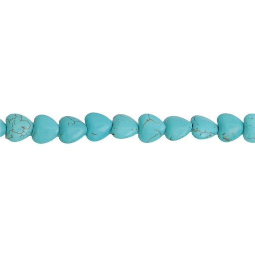 [01984] Sarta corazon 14mm turquesa x 24unds