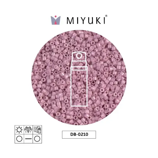 [22021] Miyuki delica 11/0 DB0210 opaco antique rosa lusterr x 10g