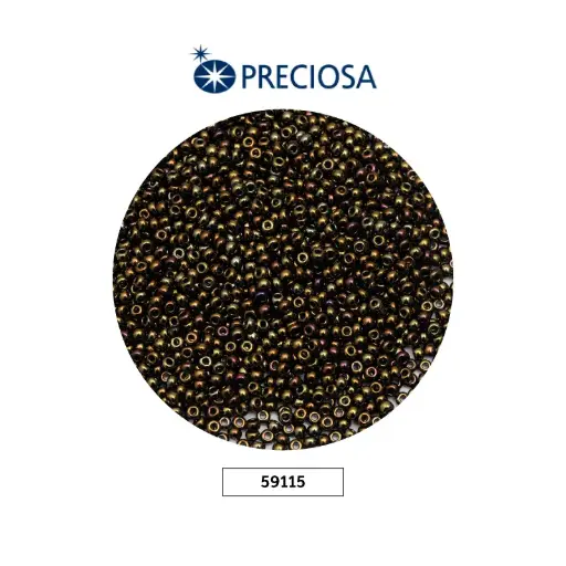[12193] Mostacilla checa preciosa 10/0 2mm 59155 irizado x 500g