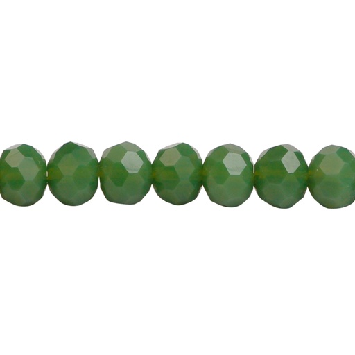[23042] Murano rondela facetada 6mm olivine mate 102 x 82und