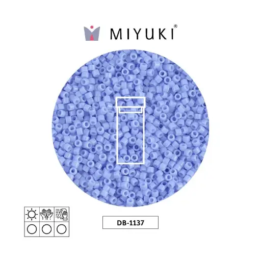 [21669] Miyuki delica 11/0 DB1137 opaco agate azul x 3g