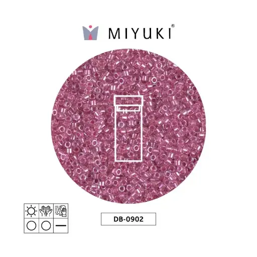 [25203] Miyuki delica 11/0 DB0902 sparkling peony link forrado cristal x 3g