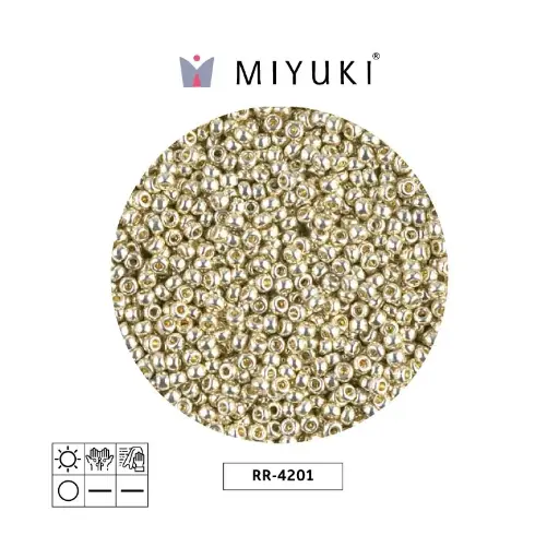 [15525] Mostacilla Miyuki rocalla 15/0 RR4201 galvanized silver x 250g