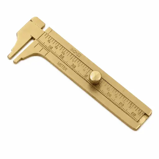 [16780] Brass Sliding Gauge 3inch. Capacity (80 mm). Graduations by 1/10th mm GAU-807