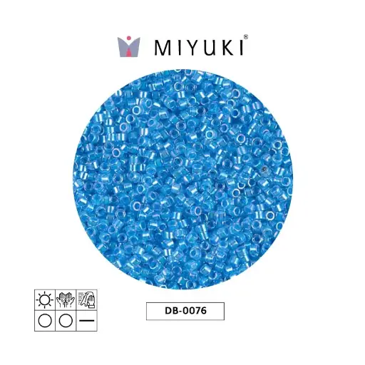 [27702] Miyuki delica 11/0 DB0076 claro azul cristal x 50g