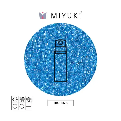 [27908] Miyuki delica 11/0 DB0076 lt blue ld crystal x 10g