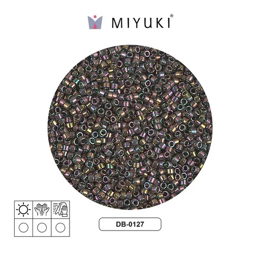 [28050] Miyuki delica 11/0 DB0127 tr green goldlust x 250g
