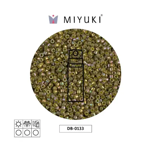 [28202] Miyuki delica 11/0 DB0133 op gold olive lust x 10g