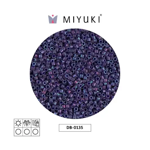 [26828] Miyuki delica 11/0 DB0135 op eggplant luster x 50g
