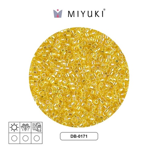 [27299] Miyuki delica 11/0 DB0171 transp yellow AB x 50g