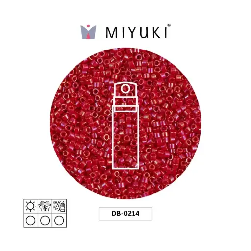 [31098] Miyuki delica 11/0 DB0214 red luster opaque x 10g