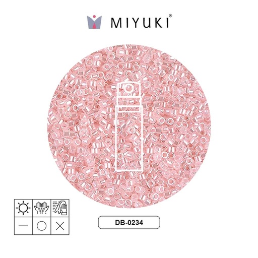 [27389] Miyuki delica 11/0 DB0234  baby pink ceylon x 10g