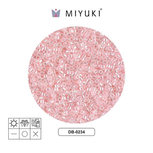 [20861] Miyuki delica 11/0 DB0234  baby pink ceylon x 50g