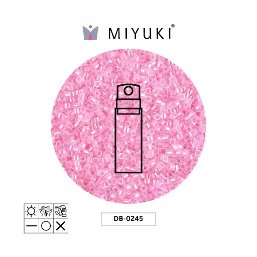 [25618] Miyuki delica 11/0 DB0245 rosado ceylon perlado x 10g
