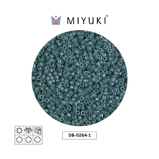 [15772] Miyuki delica 11/0 DB0264-1 opaco mallard lusterr x 50g