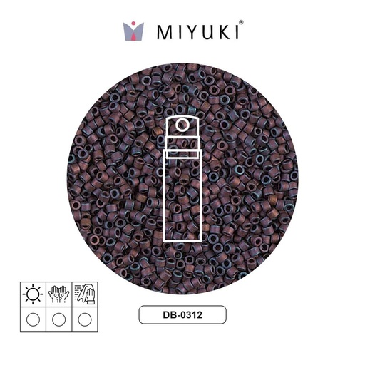 [02602] Miyuki delica 11/0 DB0312 matte metal copper x 10g