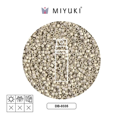 [02475] Miyuki delica 11/0 DB0335 matte metal silver x 10g