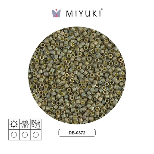 [32200] Miyuki delica 11/0 DB0372 op lt olive satin x 50g