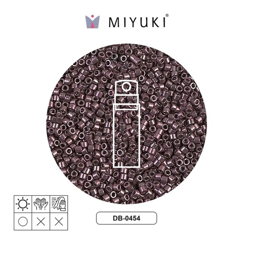 [14094] Miyuki delica 11/0 DB0454 galvanizado smoky amethyst x 10g