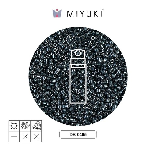 [14133] Miyuki delica 11/0 DB0465 galvanized midnight blue x 10g