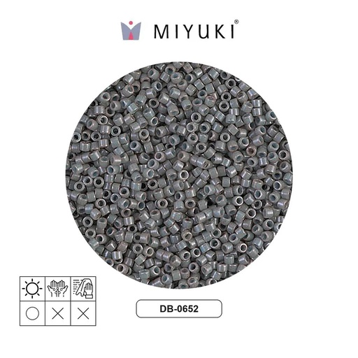[28453] Miyuki delica 11/0 DB0652 opaque grey x 50g