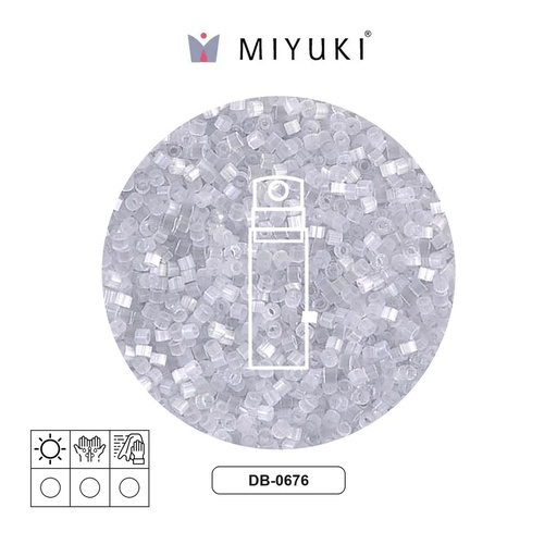 [23884] Miyuki delica 11/0 DB0676 gris sedoso satinado x 10g