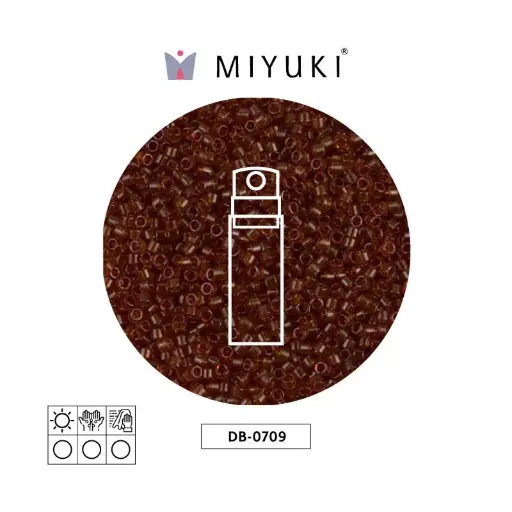 [27928] Miyuki delica 11/0 DB0709 transparent dark topaz x 10g