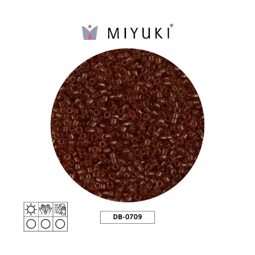 [28296] Miyuki delica 11/0 DB0709 transparent dark topaz x 50g