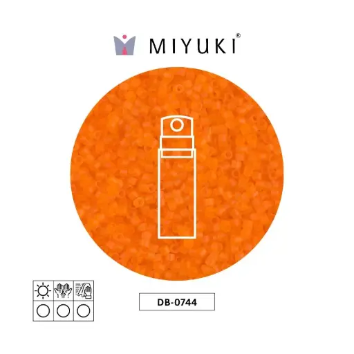 [01450] Miyuki delica 11/0 DB0744 matte trans orange x 10g