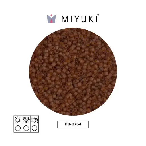 [23972] Miyuki delica 11/0 DB0764 matte transparent dark topaz x 50g