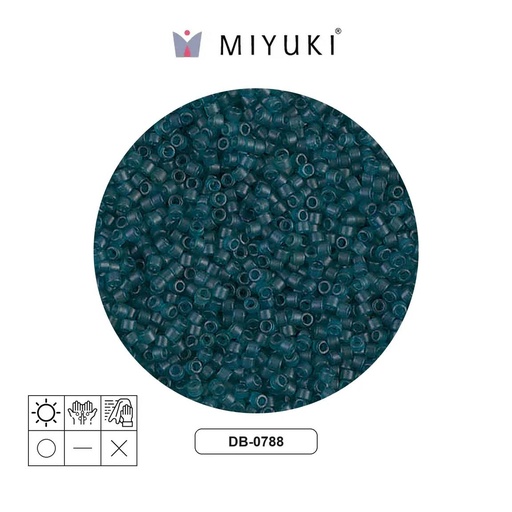 [23942] Miyuki delica 11/0 DB0788 matte tran blue z x 250g