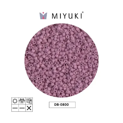 [25556] Miyuki delica 11/0 DB0800 mate opaco antique rosa x 50G