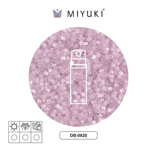 [21442] Miyuki delica 11/0 DB0820 claro rosado sedoso satinado x 10g