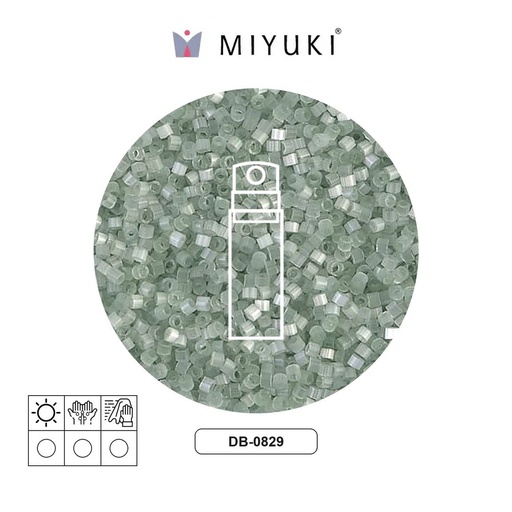 [31132] Miyuki delica 11/0 DB0829 verde sedoso satinado x 10g