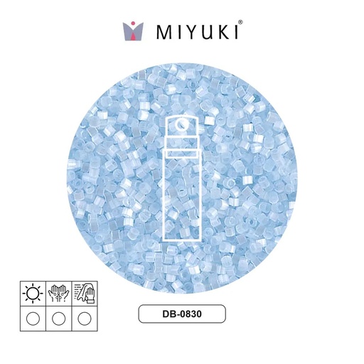 [04215] Miyuki delica 11/0 DB0830 aqua silk satin x 10g