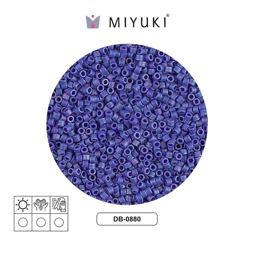 [25584] Miyuki delica 11/0 DB0880 mate opaco azul AB iridiscentex 50g