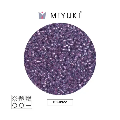 [29210] Miyuki delica 11/0 DB0922 sparkling orchid forrado morado x 50g