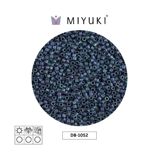 [15362] Miyuki delica 11/0 DB1052 matte metallic blue green/gold x 50gr