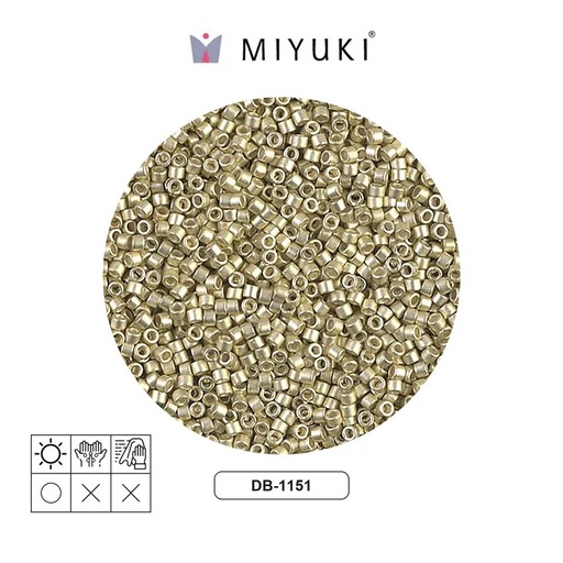[03959] Miyuki delica 11/0 DB1151 semi-matte galvanized x 50gr