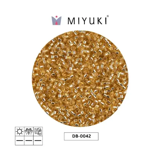 [11840] Miyuki delica 11/0 DB1158 galvanized SF light smokey amethyst x 250g
