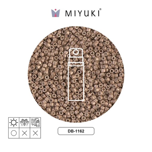 [16776] Miyuki delica 11/0 DB1162 galvanized matte champagne x 10g