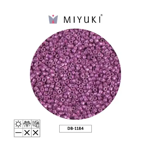 [01761] Miyuki delica 11/0 DB1184 galvanized SF magenta x 250g