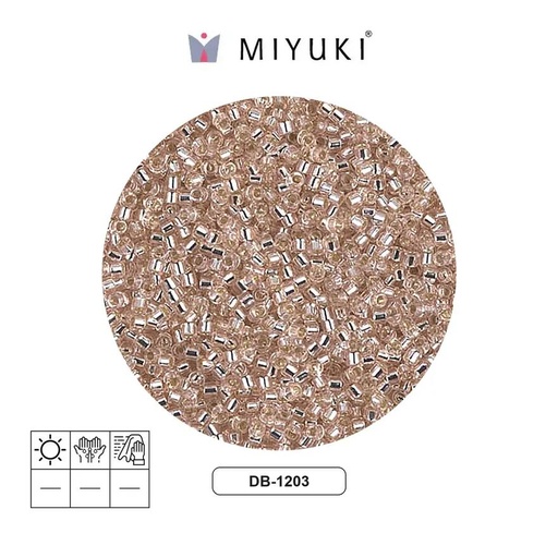 [27202] Miyuki delica 11/0 DB1203 silver lined pink mist x 50g