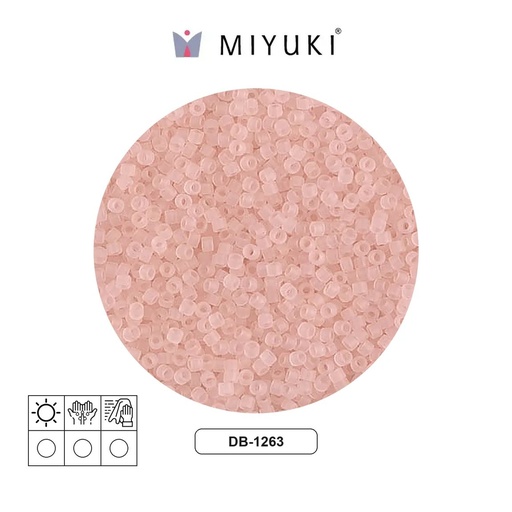 [28301] Miyuki delica 11/0 DB1263 matte transparent pink mist x 50g