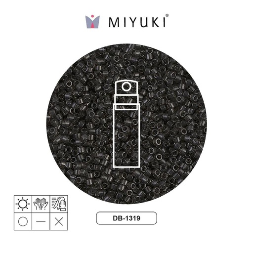 [01625] Miyuki delica 11/0 DB1319 transparente oscuro gris x 10g